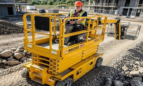 alquiler de plataforma elevadora de tijera en Bogotá precios competitivos.